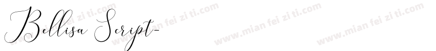 Bellisa Script字体转换